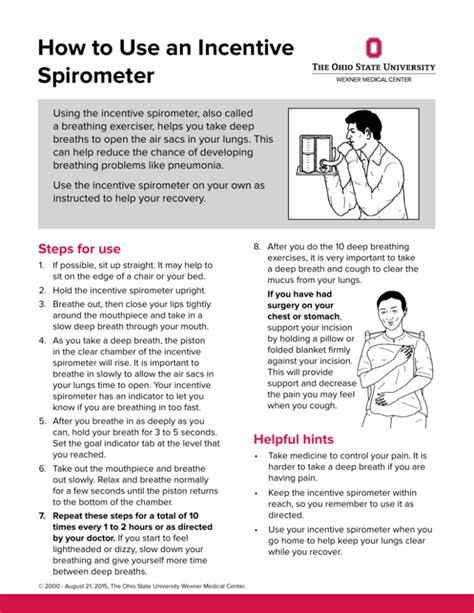 incentive spirometer cleaning instructions.